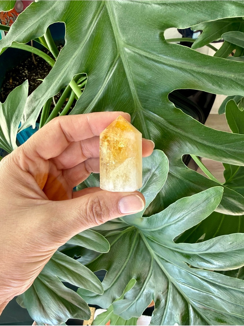 Mini citrine tower from Brazil